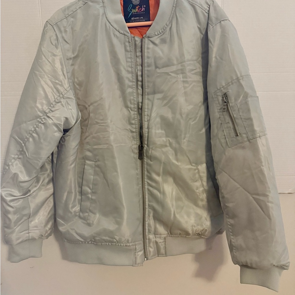 Silver Bomber Jacket